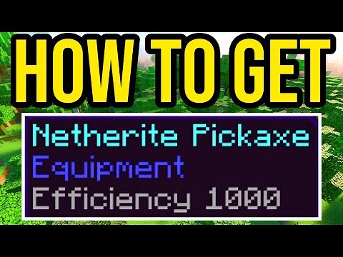 How To Get EFFICIENCY 1000 in Minecraft PS4/Xbox/PE