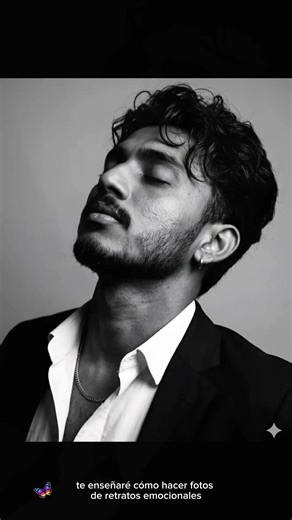 Stylish Black & White Portrait Template for Men