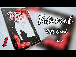 Gift Card 🌹 Tutorial Part 1 | Handmade Anniversary Gift / Birthday Gift ideas | S Crafts