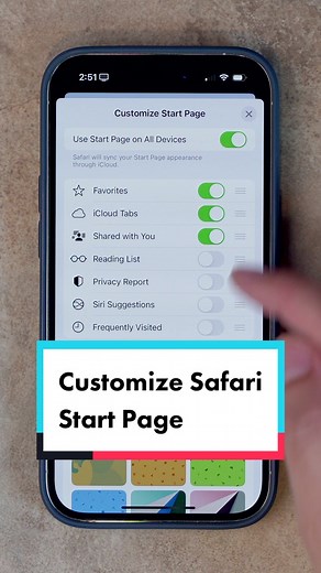 Customize your iPhone Safari Start page!