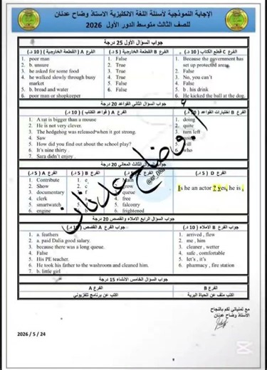 Solutions to 2026 Third Intermediate English Ministerial Questions / #shorts #ThirdIntermediate #...