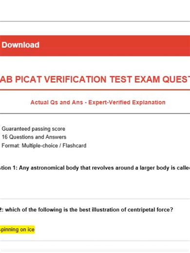 ASVAB PICAT Verification Test 2026 🚀 16 Questions & Answers Expert Explanations 💯🔥 Ready to pass the ASVAB PICAT Verification Test in 2026? 🎯📈 This powerful practice set includes 16 realistic exam-style questions with clear, step-by-step expert explanations designed to improve your accuracy, speed, and confidence! 🧠✨ If you’re preparing for military enlistment, working to boost your AFQT score, or completing PICAT verification, focused practice is the key to success in 2026. 💪🎖️ Train sm