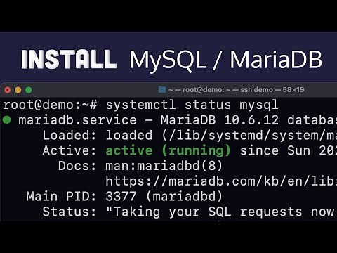 Install and configure MySQL / MariaDB (Ubuntu)