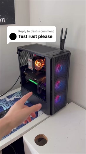 Replying to @dash what game should I try next #cannonpcs #gamingpc #desktop #rust #setup #setupgaming