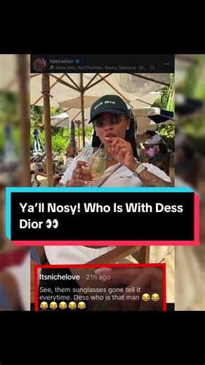 Chileee and ya’ll call us the FBI 😩! The girlies are trying to figure out who is in #DessDior’s reflection after she posted and deleted this picture 👀 📹:(@Gothamlibra) ✍🏾#TSRStaffASx #fyp #dessdior