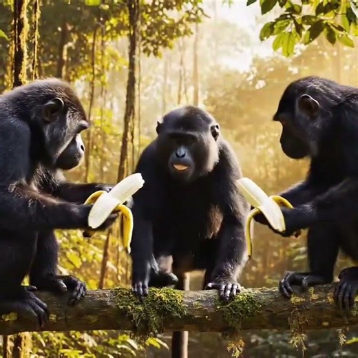 When monkeys fight, the smartest one eats the banana #viral #storytime #trendingshorts #ytshorts