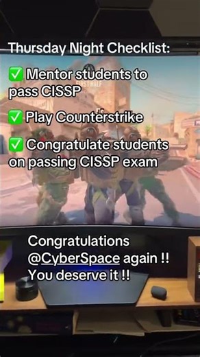 Chill Nights & CISSP Wins 🎮✨