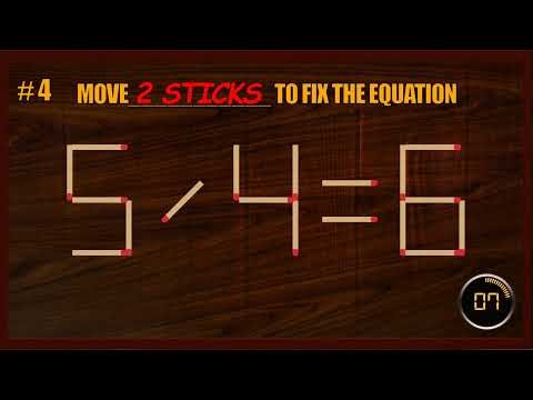 Matchstick Puzzle | Matchstick Logic Puzzles | Matchstick Tricks#BrainGames #MatchstickChallenge