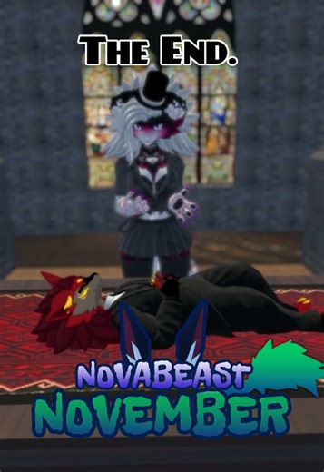 DAY 29 - NOVABEAST NOVEMBER: After a long battle against the wickers, Batesy is defeated. Thank you for keeping up with this series, I’m so genuinely grateful for every single one of you who has taken part or just watched, you are the best, and I want to do this again next year, thank you :3 Just one more vidoe left! #furry #furryvrchat #vrchat #furrytiktok #furrycommunity