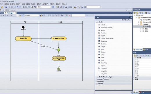 Enterprise Architect：首次创建活动图(详细步骤)