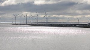 Wind Farm Oresund Strait Copenhagen Denmark: video de stock (totalmente libre de regalías) 1031036120 | Shutterstock