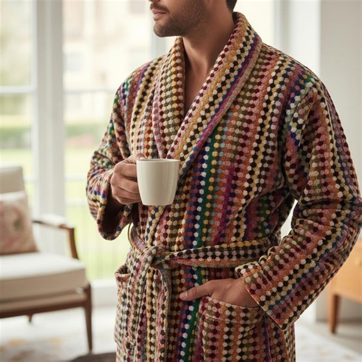 Handwoven Turkish Cotton Bubble Robe – Colorful Spa Bathrobe With Pockets, Luxury & Cozy Gift - Etsy