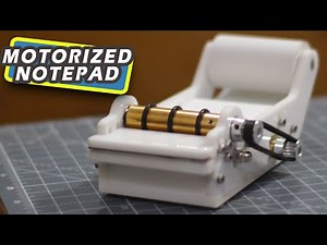 This is how I made a Motorized Notepad | A Over engineered project