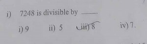 7248 is divisible by which of the following numbers?1) 92) 5... | Filo