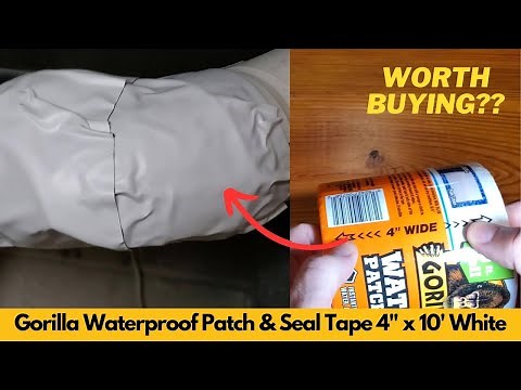 Gorilla Waterproof Patch & Seal Tape 4" x 10' White Review and Demo | Worth Buying?