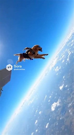 Paws in the Sky—Cat & Dog Go “Skydiving”