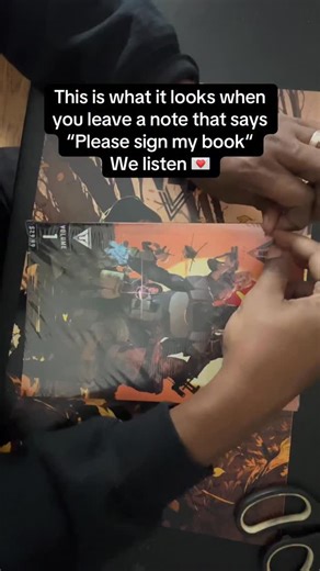 This customer asked, can you sign my book so he made sure their copy of terminus veil volume one got a little extra ❤️ We read your notes we listen and we try to ship every book like it’s going straight into your collection #comicbooks #indiecomics #terminusveil #packanorderwithme🤗❤️ | Terminus Veil