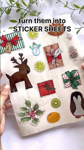 😱DIY sticker sheet | how to make stickers at home #shorts #trending #diy