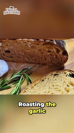 Make The BEST Roasted Garlic Rosemary Sourdough Bread! #shorts