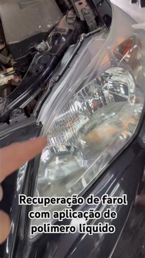 Headlight restoration using liquid polymer #headlightrestoration