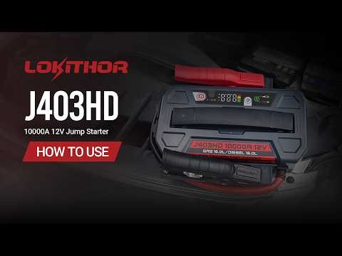 How to Jump Start a Car with LOKITHOR J403HD | Step-by-Step Guide