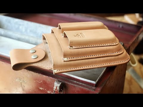 Making a Wet Molded Leather Tool Belt 100% by Hand