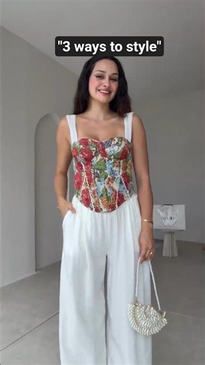1 Corset, 3 Ways to Style! 🌸✨ #shorts #ootd