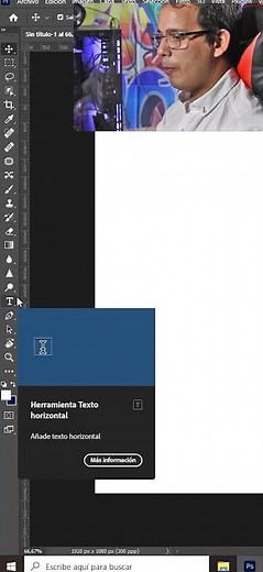 Tutorial de Photoshop: Cómo crear texto con imagen de fondo paso a paso PARTE 1 #shorts