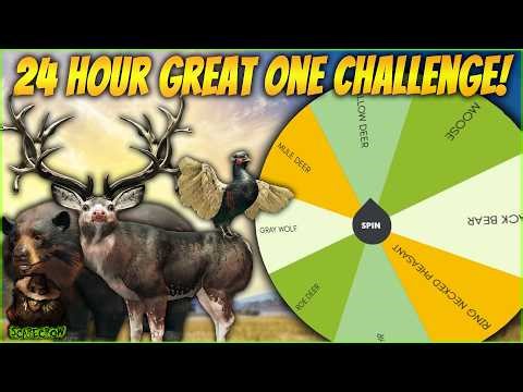 I Hunted For A Different Great One EVERY HOUR For 24hrs! Call of the wild