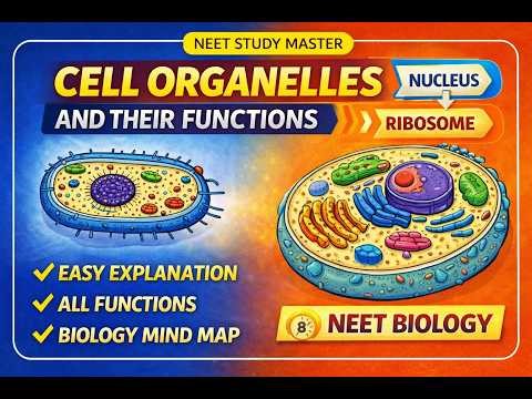 Cell Organelles and Their Functions | Nucleus to Ribosome Explained | NEET Biology