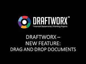 Draftworx - New Feature: Drag and Drop Documents