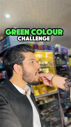 Eating only Green🍏colour food challenge for 24 hours
