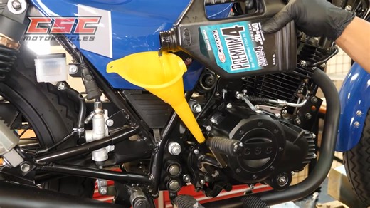 One of the best characteristics of the SG250 & TT2550 is the ease of maintenance. Keeping fresh oil in your machine is critical to keeping life in it. Here is a quick tutorial on how to do just that. #TT250 #SG250 #CSCMotorcycles #DIY #motorcyclelife #enduro #caferacer #scrambler | CSC Motorcycles