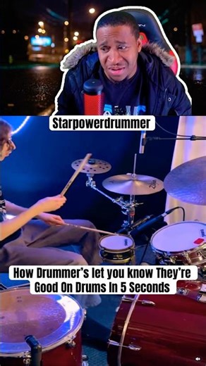 How Drummers let you know they’re good on drums in 5 seconds! StarPowerDrummer! ￼