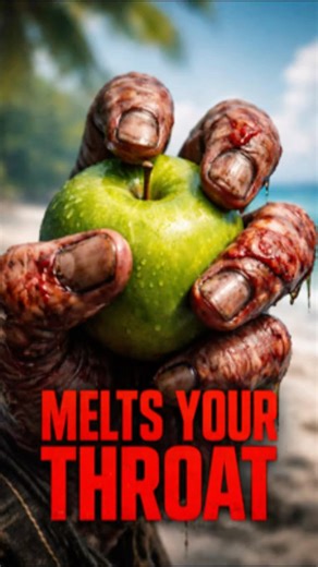 The Apple That Melts Your Throat ☠️ #Shorts