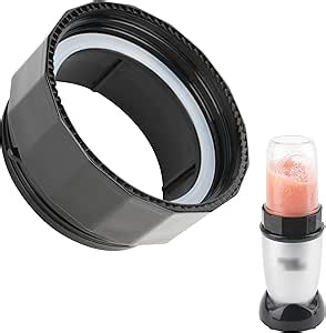 Adapter for Magic Bullet Blender And Ball Wide-Mouth Mason Jar - Blend Directly in a Mason Jar Replace Plastic Cup-Accessory for 250 Watt Magic Bullet Blender