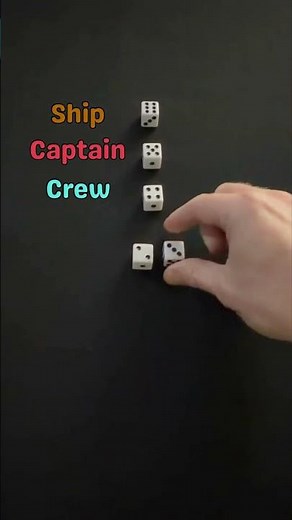 Ship Captain Crew Dice Game #dice #game