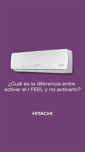 ¡Descubrí el poder del I FEEL de Hitachi! Con solo un clic, tu aire acondicionado entiende exactamente cómo te querés sentir. Olvidate de ajustes genéricos y disfrutá de una climatización que se adapta a vos, en cada rincón de tu hogar. ¡Mira nuestro reel y sentí la diferencia con I FEEL! #DisfrutaConHitachi #Technology #Hogar #AireAcondicionado | Hitachi RV