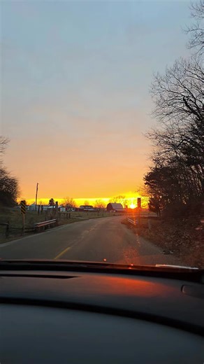 Captured this glorious sunset. To quote the hubby...it was an eye popper. It was! #sunset #paintedsky #backroads
