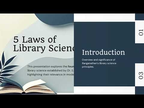 5 Laws of Library Science | Library and information science | library science