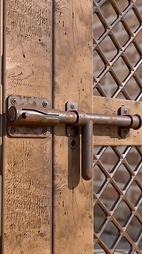 How to Install a Door Lock on a Wooden Door | Easy DIY Door Lock Setup 👍 #craft #outdoors #skills