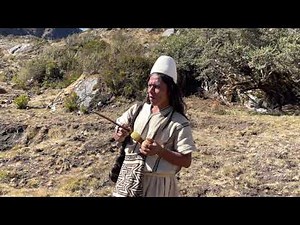 Arhuaco mamo prepares his poporo - Colombia