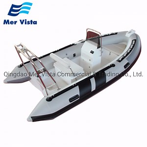 [Hot Item] New Products Rib 430 Hypalon Fiberglass Inflatable Fishing Boat