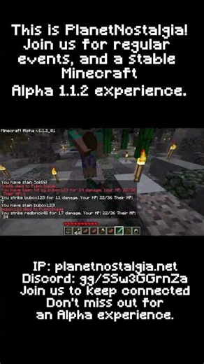 Minecraft Alpha 1.1.2 Multiplayer Is Still Alive in 2026 😳 #minecraft #minecraftalpha