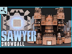 The Sawyer - CHEAP 4x4 BUILD - BEST Online BASE - OPENCORE & BUNKERED Core - RUST Base Designs 2024