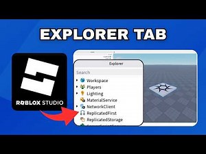 How to Open the Explorer Tab in Roblox Studio