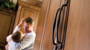 Hickory Hardware Solid Core Kitchen Cabinet Pulls, Luxury Cabinet Handles, Hardware for Doors & Dresser Drawers, 8 Inch Hole Center, Black Iron, Refined Rustic Collection