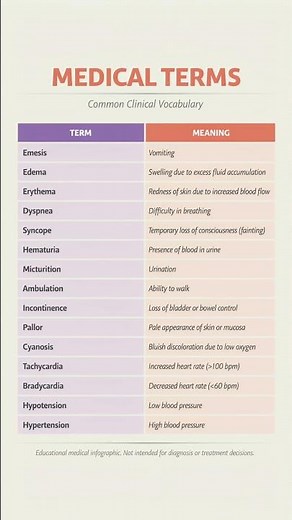 Common Medical Terms Explained | Clinical Vocabulary for Students
