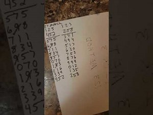 Pick 3, 123 Strategy