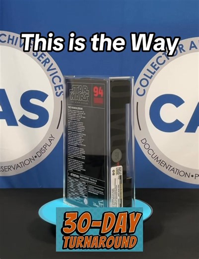 Another CAS Recently Graded Item - This 2019 Hasbro Star Wars the Black Series MIB The Mandalorian #94 signed by the man in the armor himself Brendan Wayne. If you have signed figures and pops now is a great time to get them graded and preserved with CAS. Plus you can get them back in 30 days with our FREE 30 Day Express Turnaround Upgrade. Today’s question would you be part of the guild or freelance? Enter to win a collection of four sealed packs of the original Topps series one Return of the J
